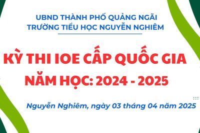 KÌ THI IOE CẤP QUỐC GIA NĂM HỌC 2024-2025