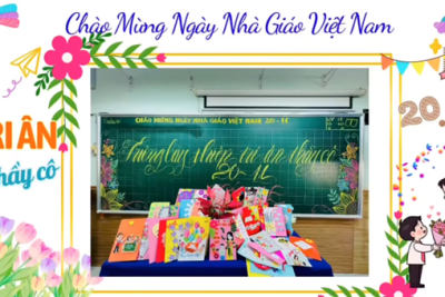 HOẠT ĐỘNG LÀM THIỆP CHÚC MỪNG NGÀY NHÀ GIÁO VIỆT NAM 20/11